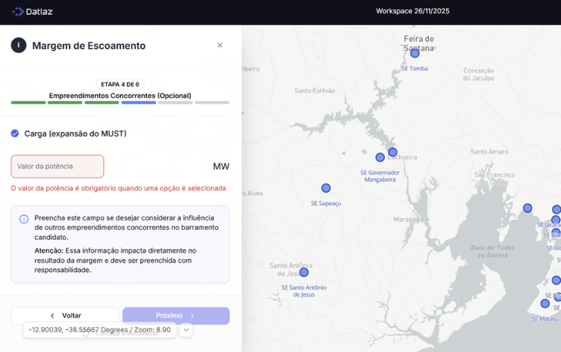 Margem de Escoamento Datlaz